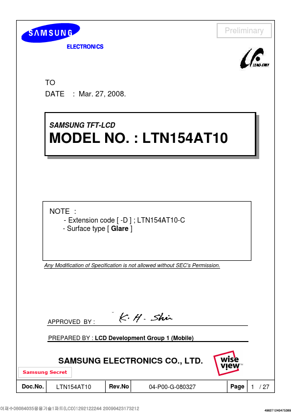 LTN154AT10