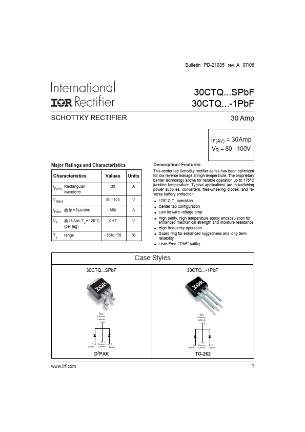 30CTQ1001PbF