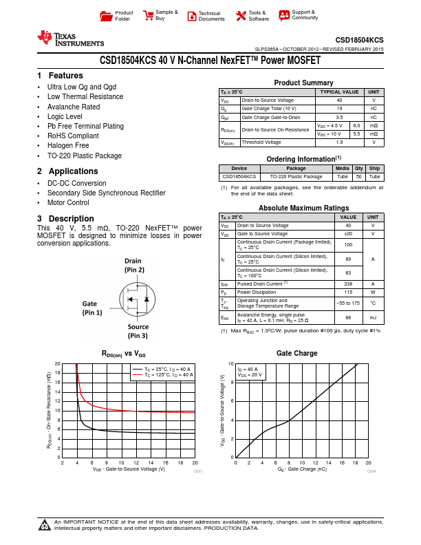 CSD18504KCS