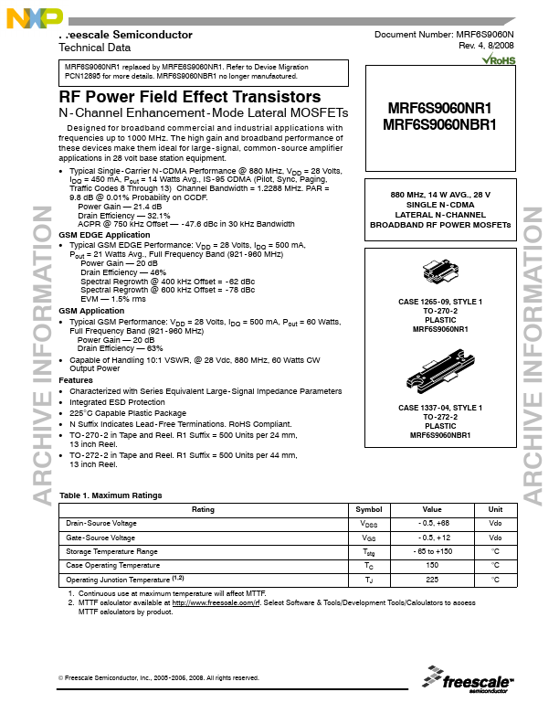 MRF6S9060NBR1