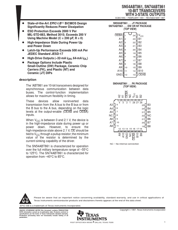 SN74ABT861