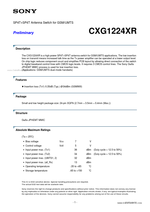 CXG1224XR