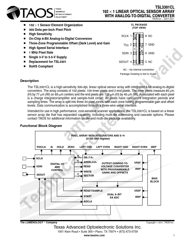 TSL3301CL