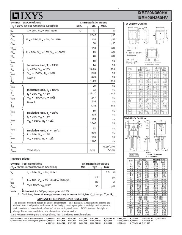 IXBT20N360HV