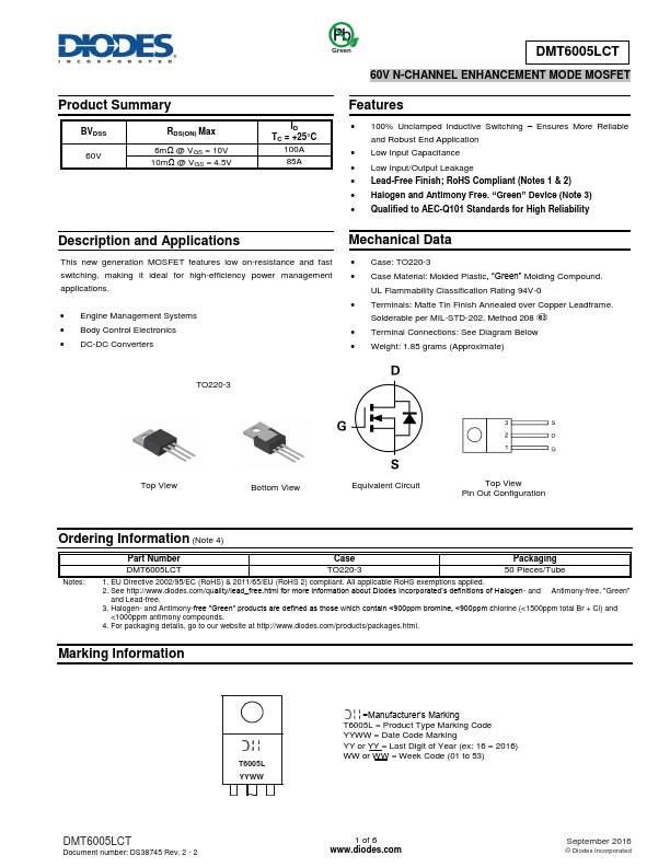 DMT6005LCT