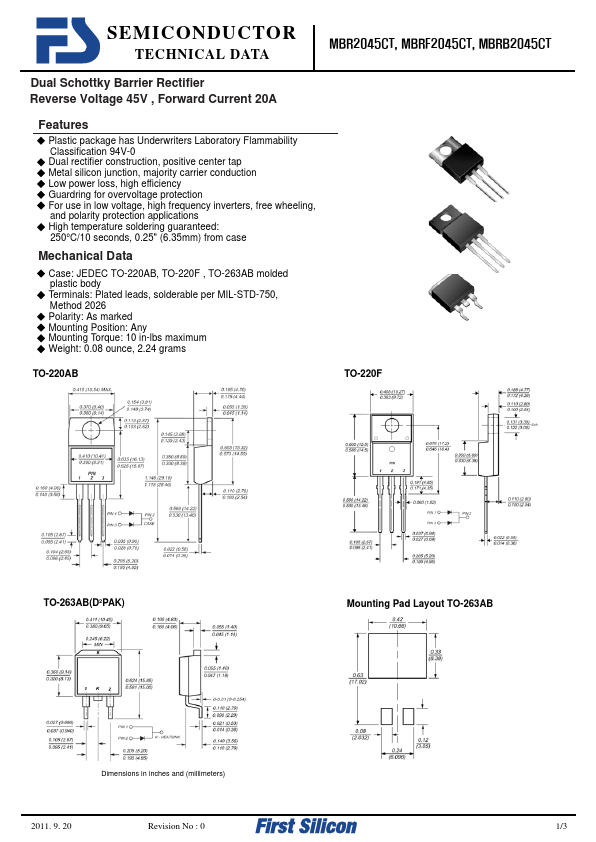 MBRF2045CT