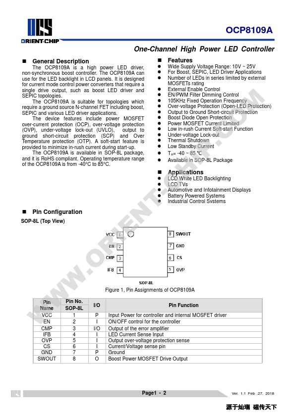 OCP8109A