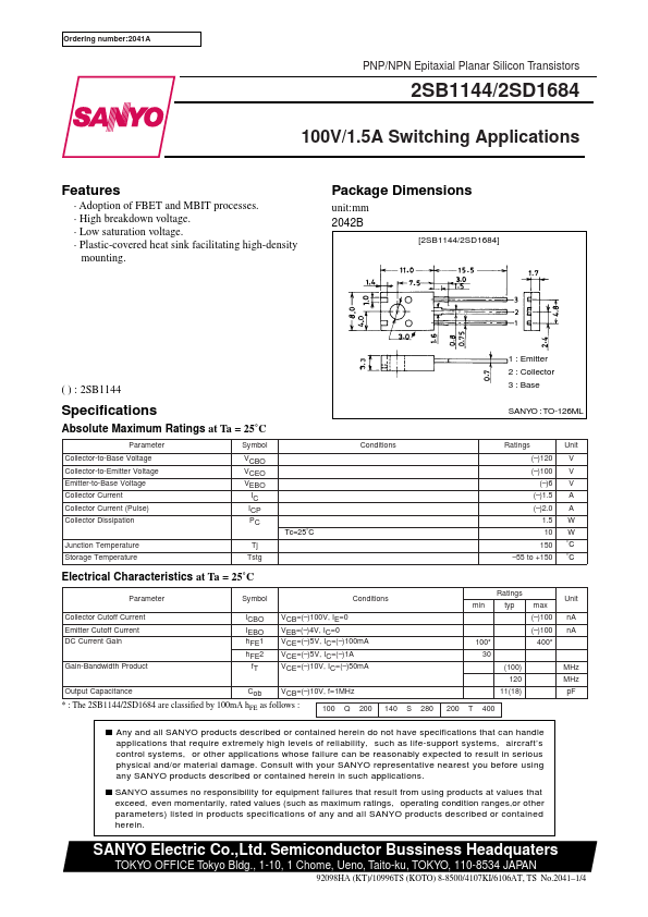 2SB1144