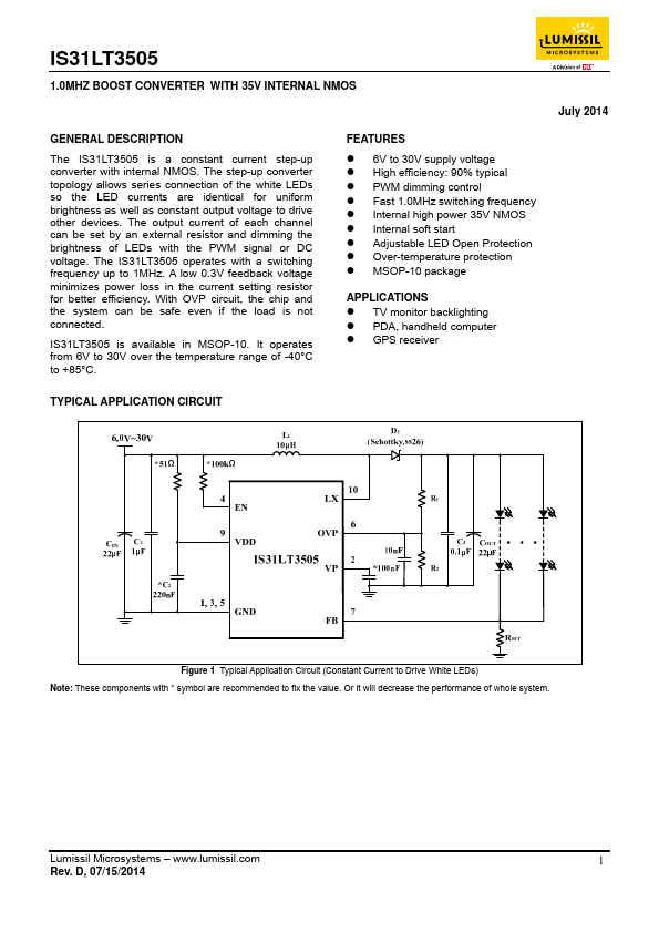 IS31LT3505