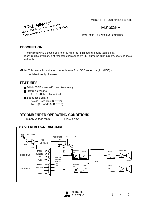 M61503FP