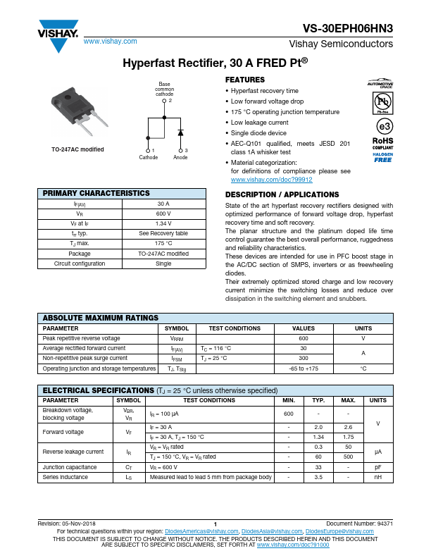 VS-30EPH06HN3