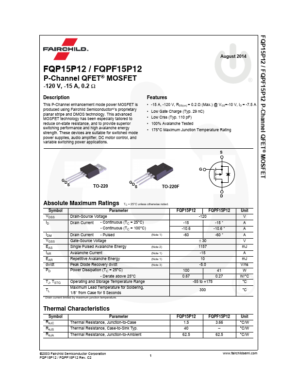 FQP15P12