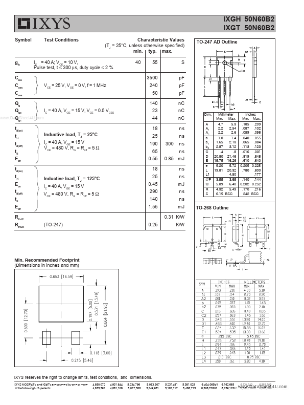 IXGH50N60B2