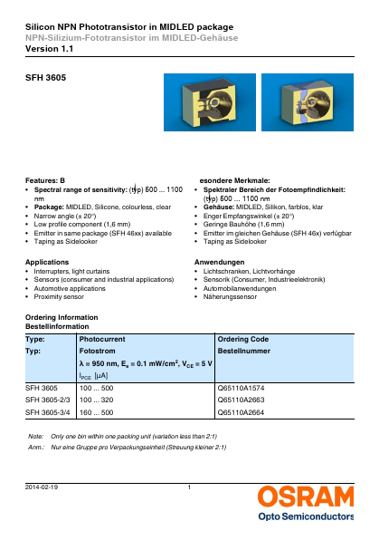 SFH3605