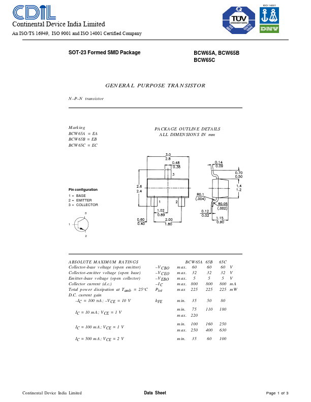 BCW65A