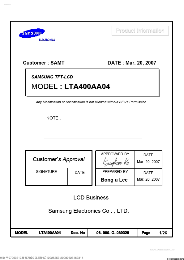 LTA400AA04