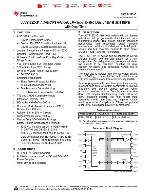 UCC21222-Q1