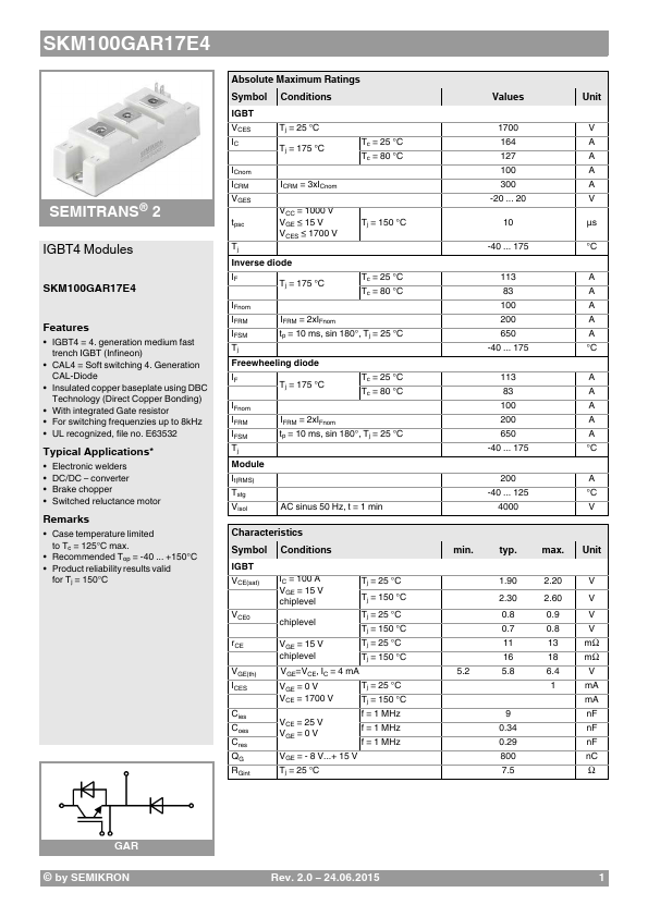 SKM100GAR17E4