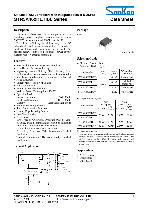 STR3A463HDL