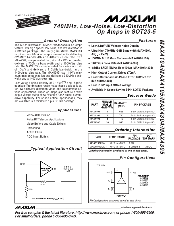 MAX4105