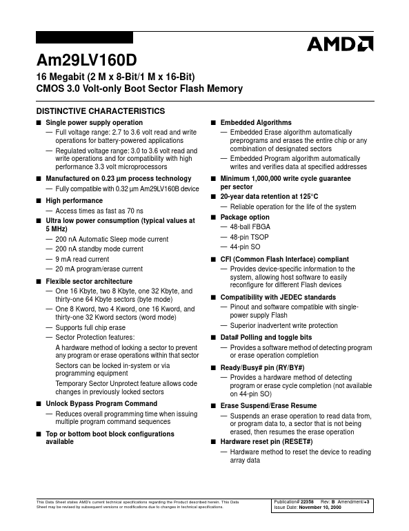 Am29LV160D