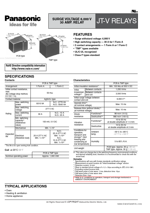 JTV1AS-PA-12V