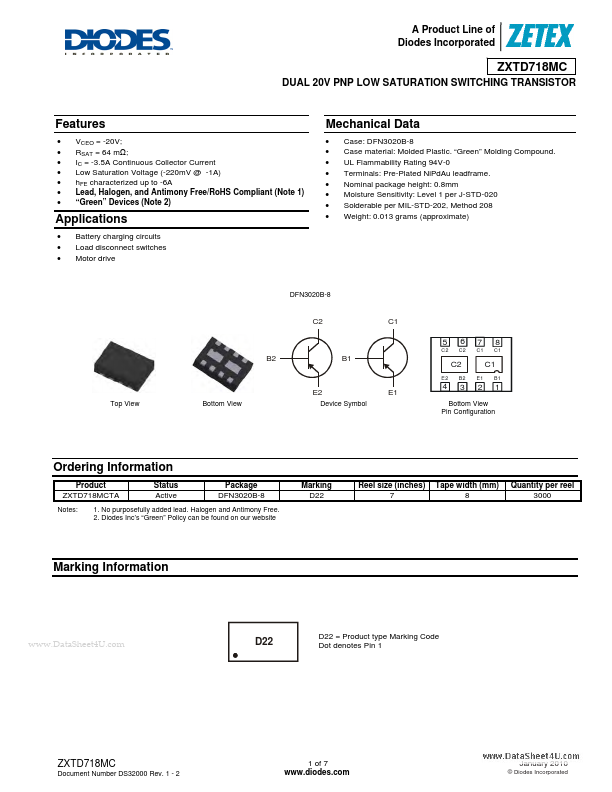 ZXTD718MC