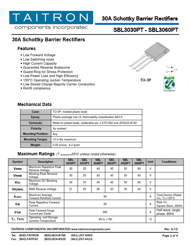 SBL3030PT