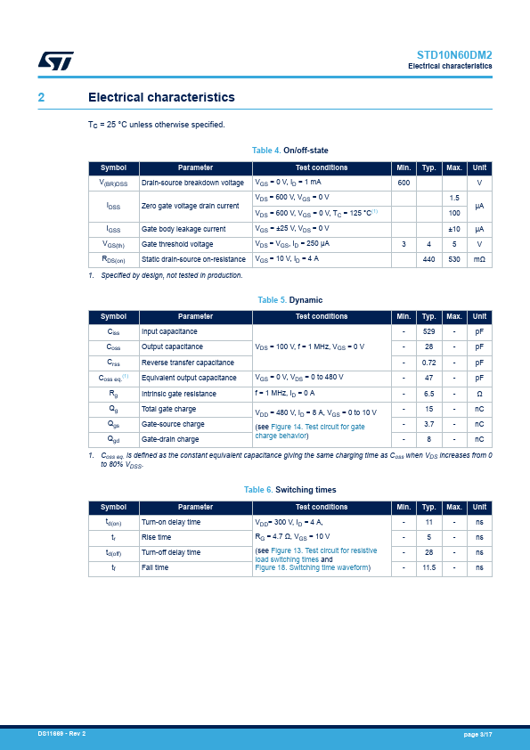 STD10N60DM2