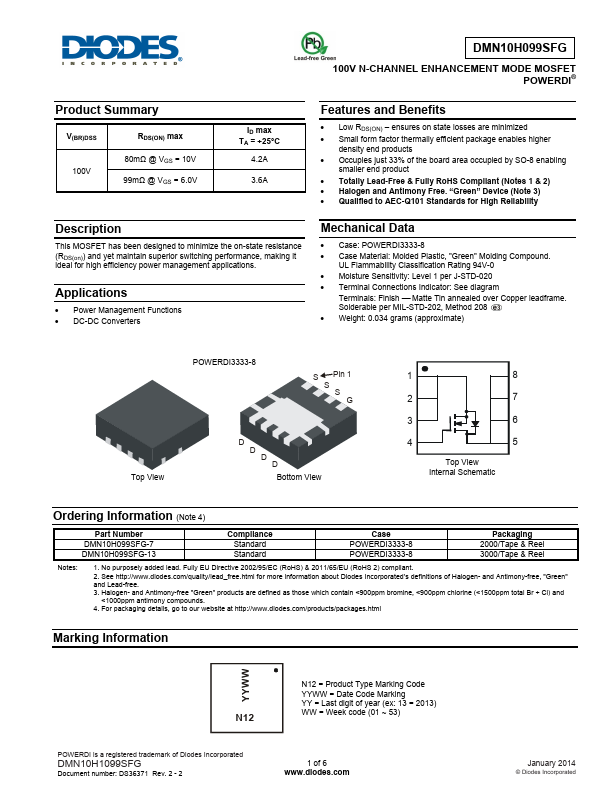 DMN10H099SFG