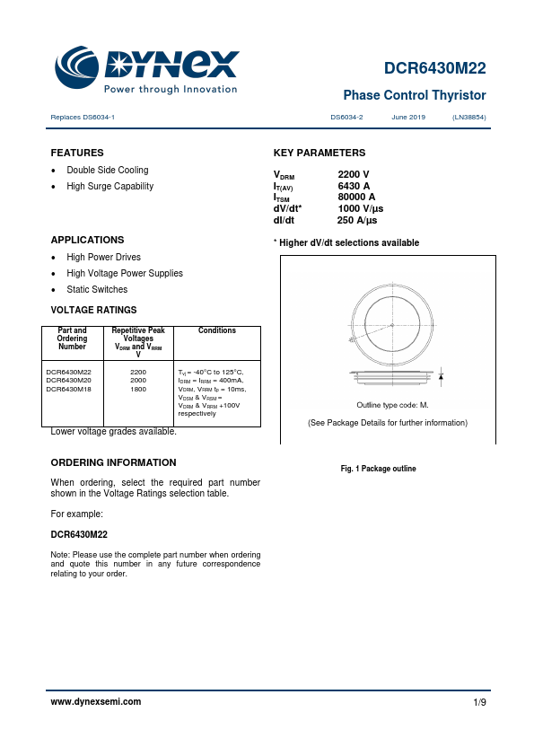 DCR6430M22