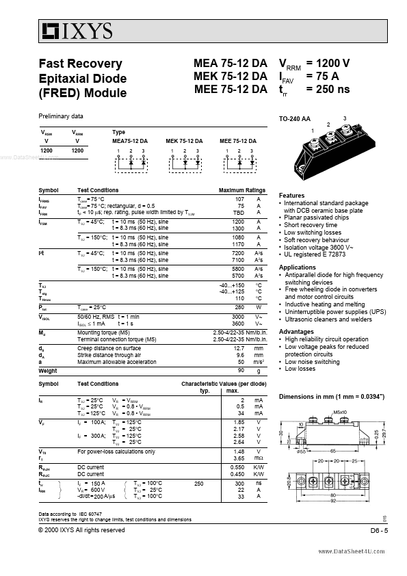 MEE75-12DA