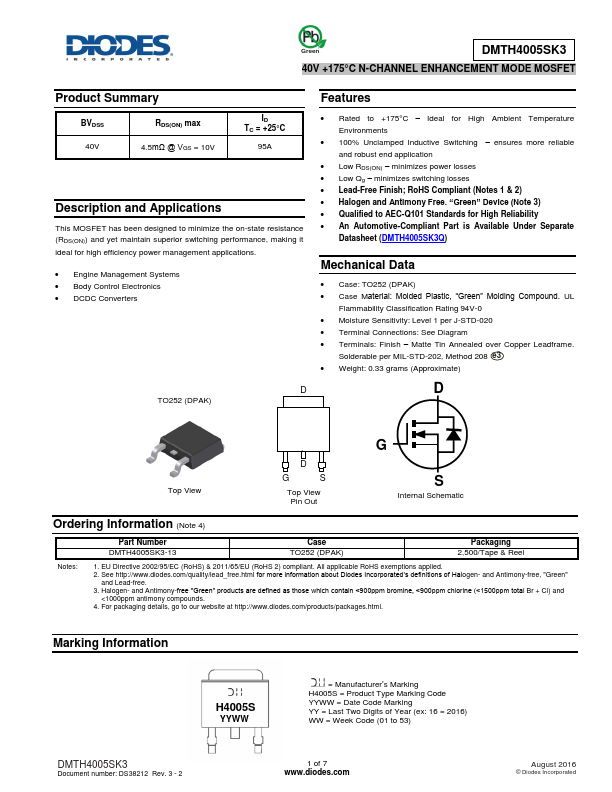 DMTH4005SK3