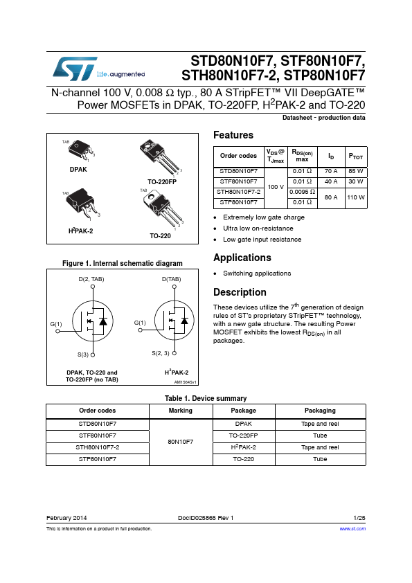 STH80N10F7-2