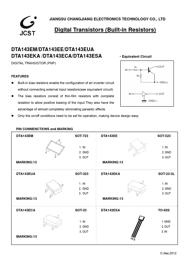 DTA143EUA