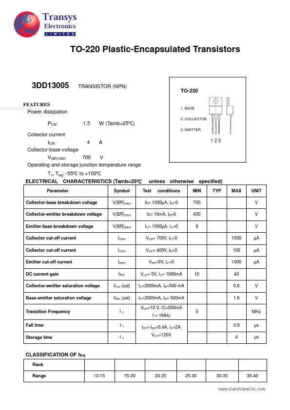 3DD13005