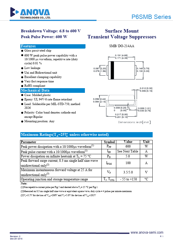 P6SMB10CA