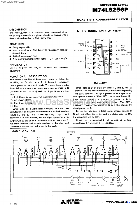 M74LS256P