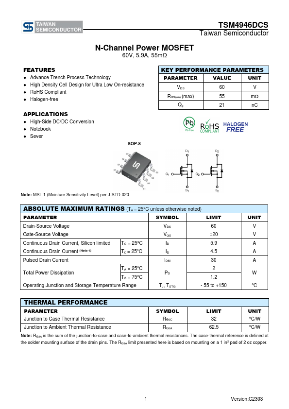 TSM4946DCS