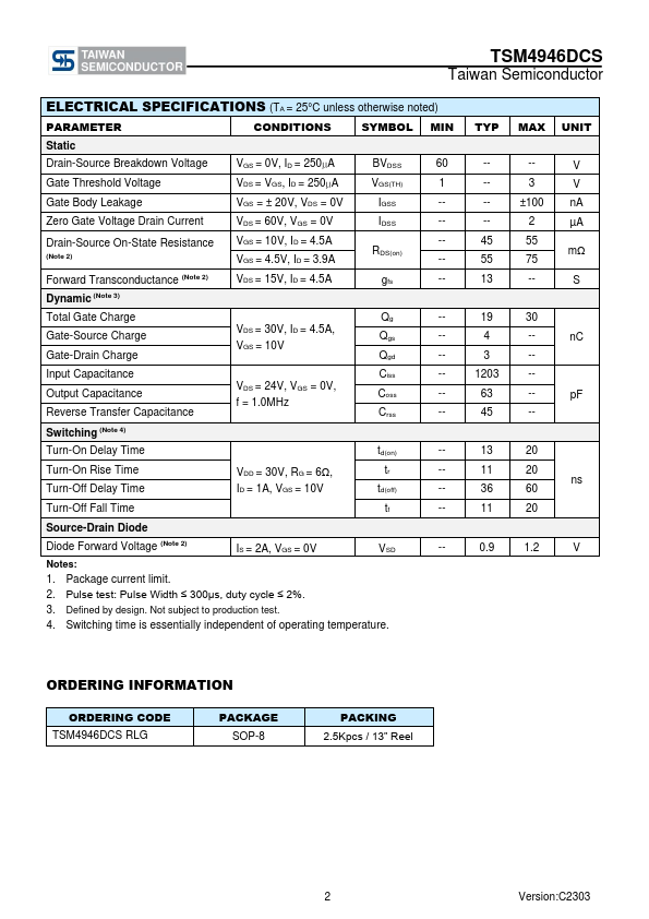 TSM4946DCS