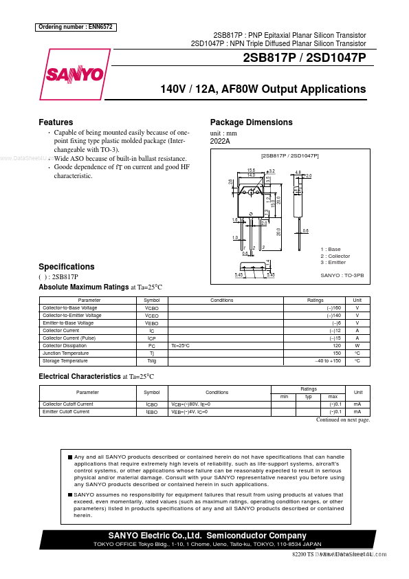 2SD1047P