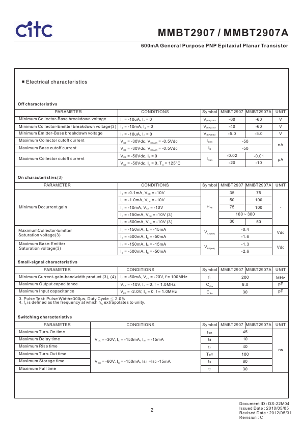 MMBT2907A