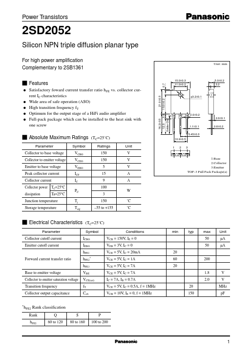 2SD2052