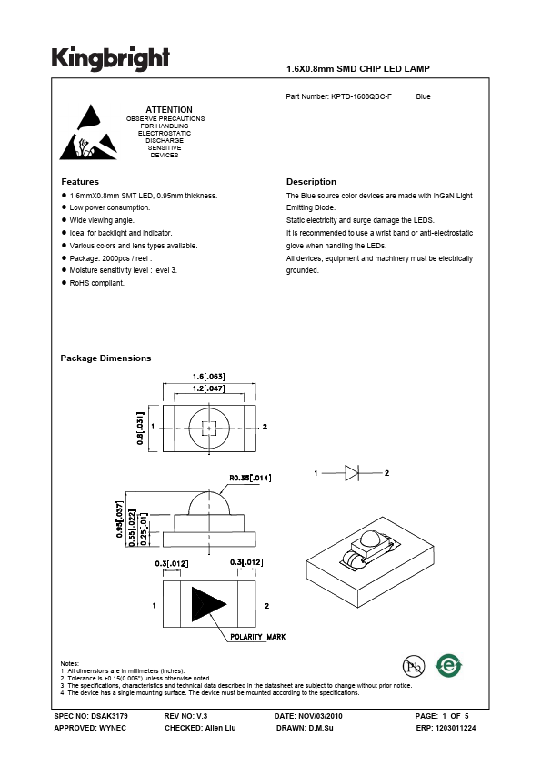 KPTD-1608QBC-F