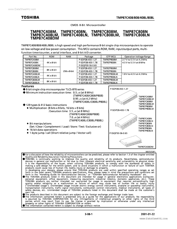 TMP87C408