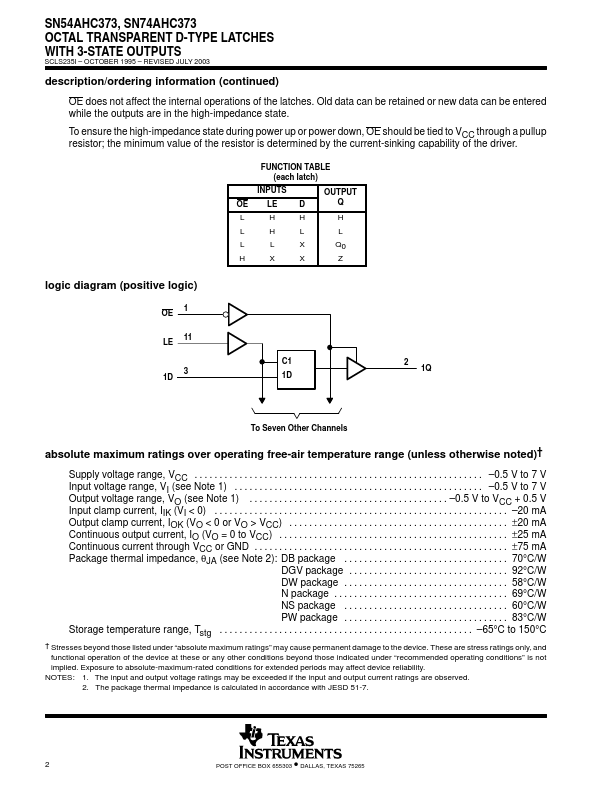 SNJ54AHC373W