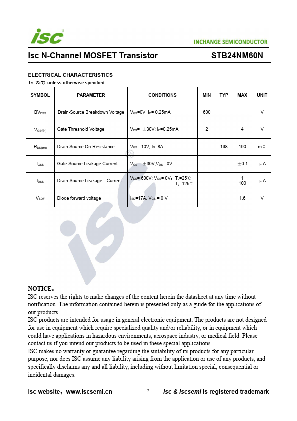 STB24NM60N