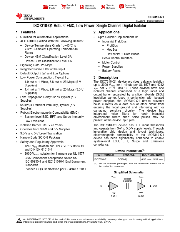 ISO7310-Q1