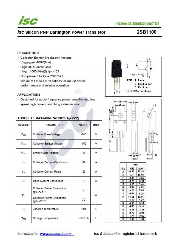 2SB1100