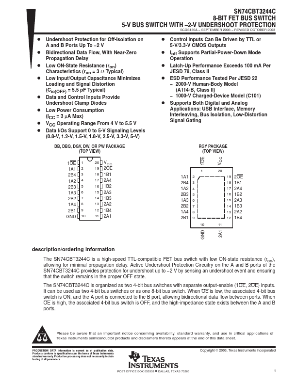 SN74CBT3244C